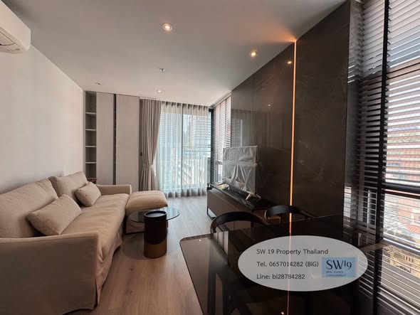 living room and bedroom of RHYTHM Ekkamai