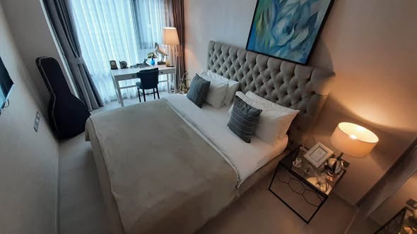 bedroom and living room of Rhythm Sukhumvit 36-38