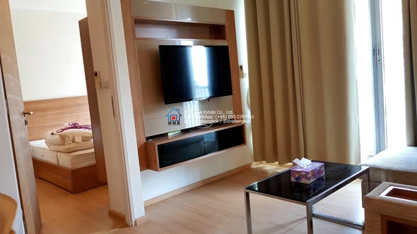 bedroom and living room of Rhythm Sukhumvit 50