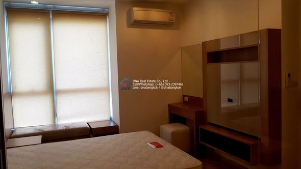 bedroom and room interior of Rhythm Sukhumvit 50
