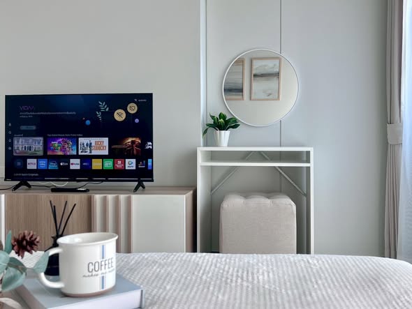 living room and bedroom of Rich Point @BTS Wutthakat