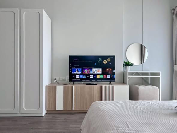 living room and bedroom and room interior of Rich Point @BTS Wutthakat