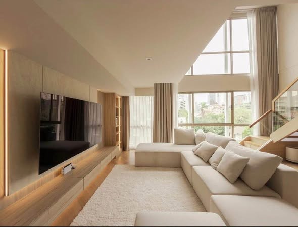 living room and bedroom of S47 Sukhumvit