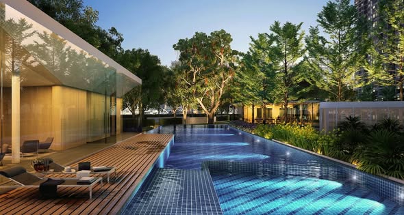pool of Skyrise Avenue Sukhumvit 64