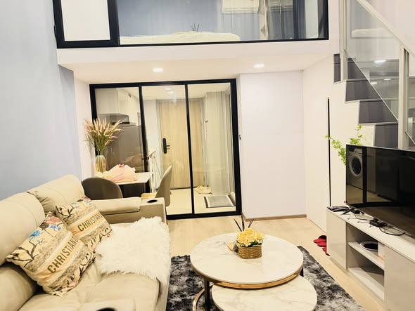 living room and room interior of SOHO​ BANGKOK​ RATCHADA​