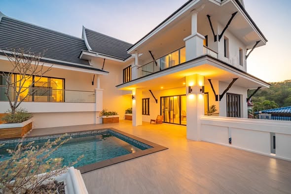 Somkid pool villa loft cafe บ้านพักพูลวิลล่าพัทยา จอมเทียน พัทยาใต้