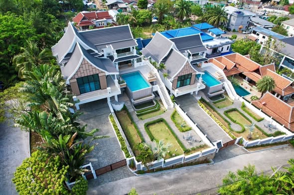 Somkid pool villa loft cafe บ้านพักพูลวิลล่าพัทยา จอมเทียน พัทยาใต้