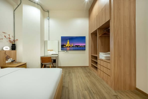 bedroom of studioroom bangkok