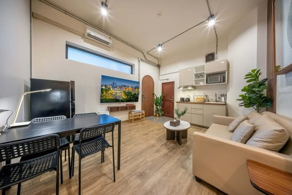 living room of studioroom bangkok