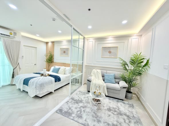 bedroom of Supalai City Resort Station Pranangklao – Chaophraya