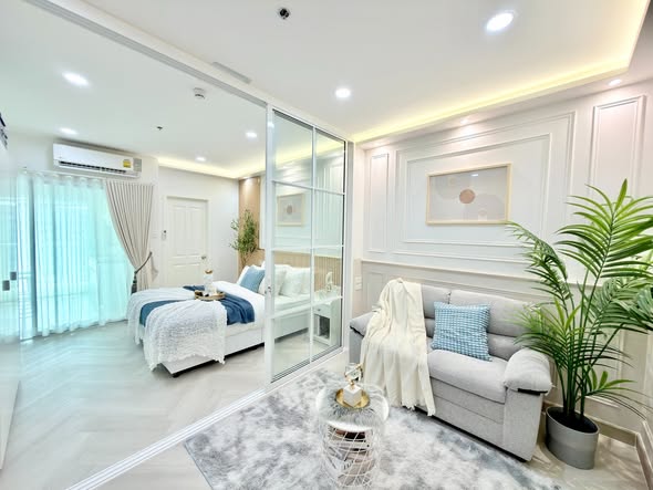 bedroom of Supalai City Resort Station Pranangklao – Chaophraya