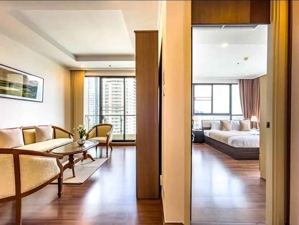 living room and bedroom and room interior of Supalai Elite Sathon – Suan Phlu