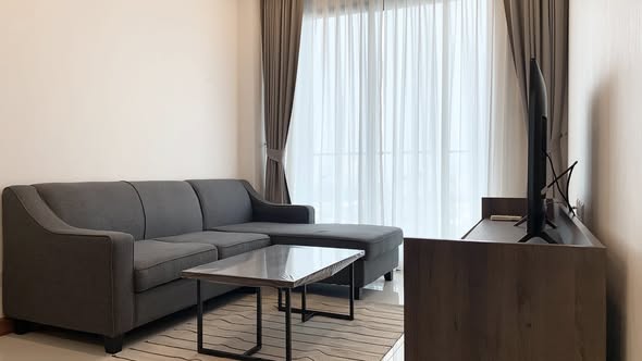 living room and room interior of Supalai Elite Sathon – Suan Phlu