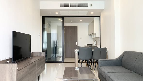 living room and room interior of Supalai Elite Sathon – Suan Phlu