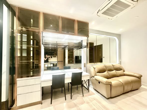 living room and room interior of Supalai Icon Sathon