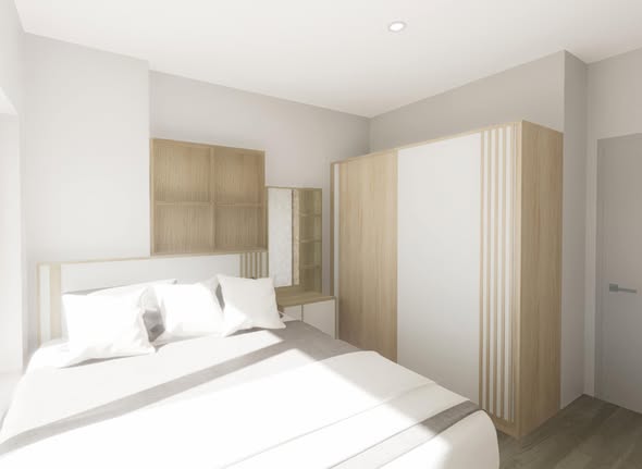 bedroom of Supalai Oriental Sukhumvit 39