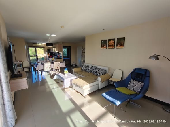 living room and bedroom of The 88 Condo Hua Hin