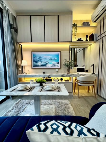 living room of The Address Siam-Ratchathewi