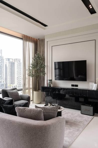 bedroom and living room of The Bangkok Thonglor