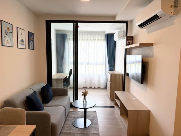 living room and bedroom of The Base Bukit Phuket เดอะ เบส บูกิต ภูเก็ต
