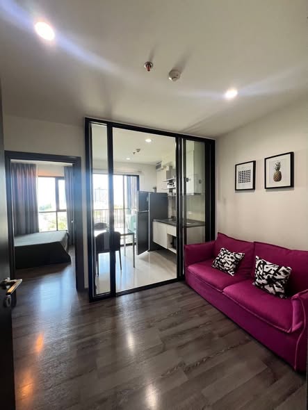 living room and room interior of THE BASE Park West – Sukhumvit 77