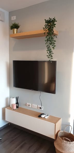 living room and room interior of THE BASE Park West – Sukhumvit 77