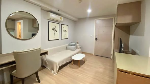 bedroom and living room of THE BASE Saphanmai