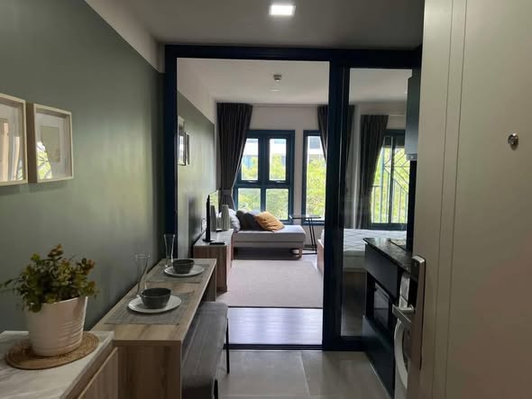 bedroom and room interior of THE BASE Sukhumvit 50