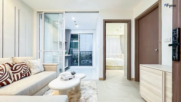 bedroom and living room and room interior of THE BASE Sukhumvit 77