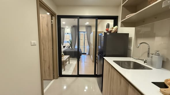 bedroom and room interior of The Base Urban Rama9