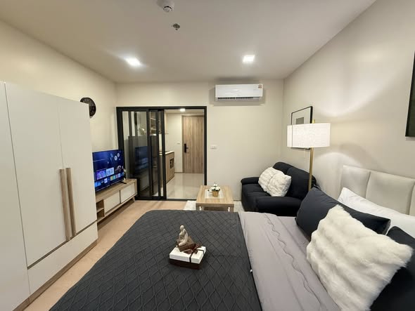 living room and bedroom and room interior of The Base Urban Rama9