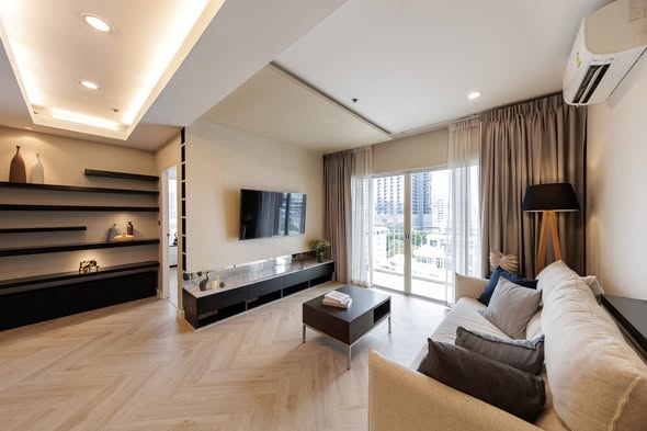 living room and bedroom of The Complete Ratchaprarop