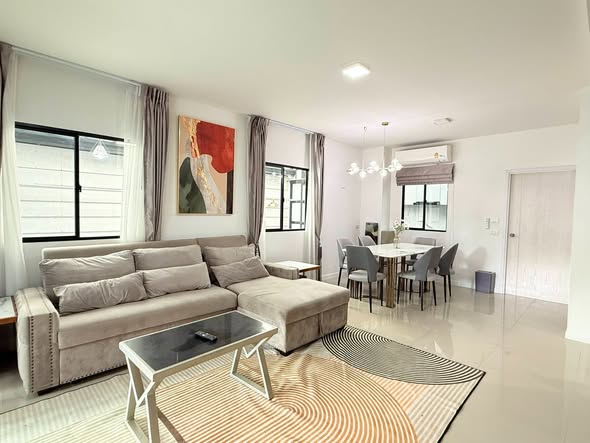 bedroom and living room of The Connect Up 3 WONGWAEN-BANGKAE