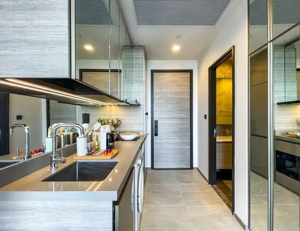 room interior and bathroom of The Crest Park Residences