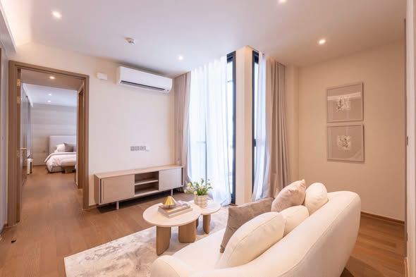 living room and bedroom and room interior of The Crest Sukhumvit 34