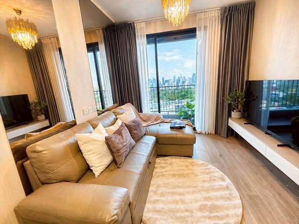 bedroom and living room of THE CROWN Residences