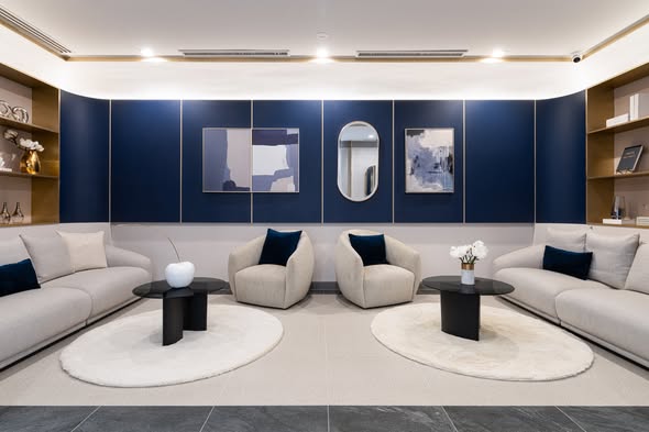 living room of THE CROWN Residences
