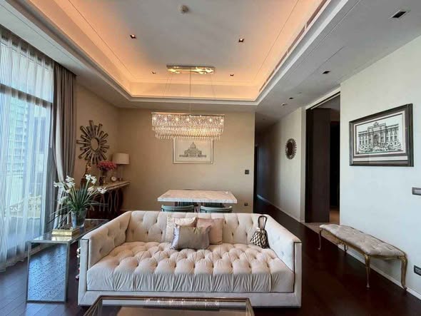living room and bedroom of The Diplomat 39