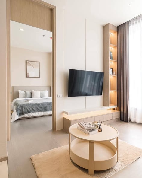 living room and bedroom of THE ESSE ASOKE