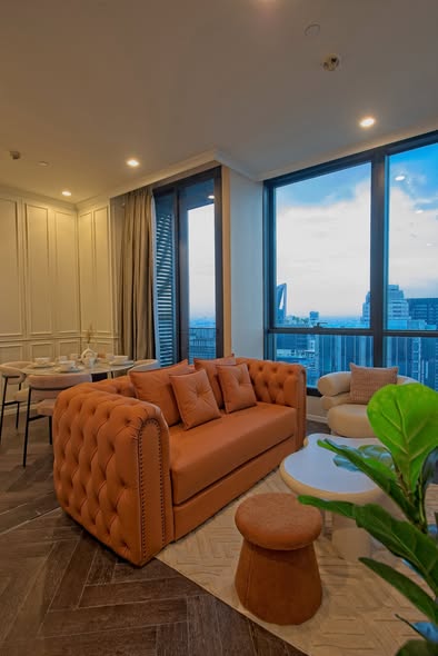 living room of THE ESSE Sukhumvit 36