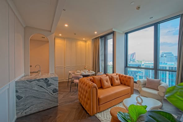 living room of THE ESSE Sukhumvit 36