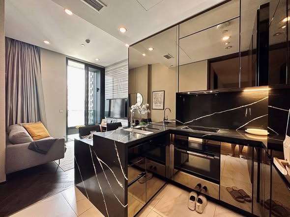 living room and room interior of THE ESSE Sukhumvit 36
