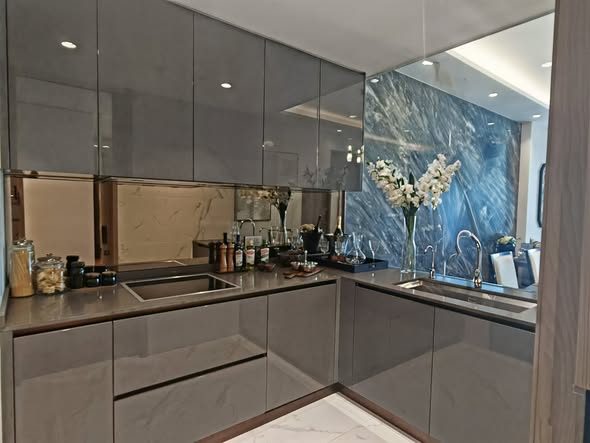 bathroom and kitchen of The Estelle Phrom Phong