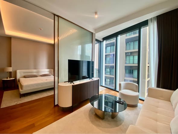 bedroom and living room of The Estelle Phrom Phong
