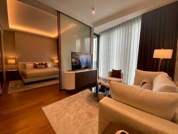bedroom and living room of The Estelle Phrom Phong