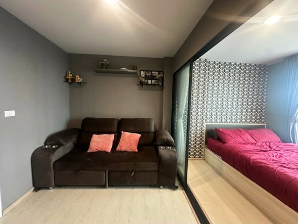 bedroom and living room of The Excel KhuKhot (ดิ เอ็กเซล คูคต)