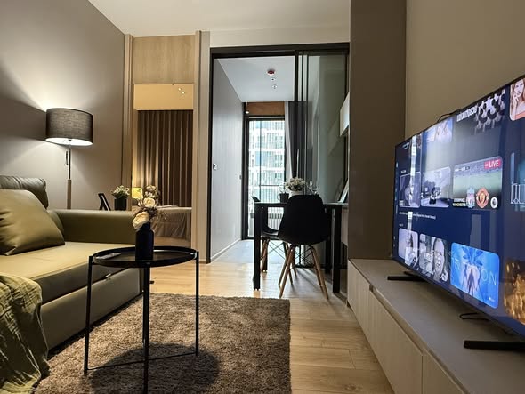 living room and bedroom of The Fine Bangkok