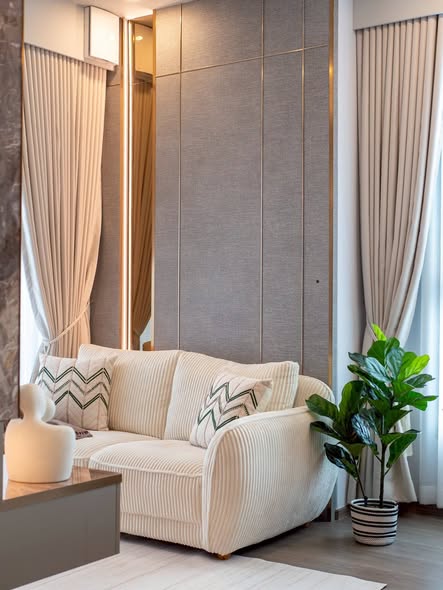 bedroom and living room of The Forestias by MQDC