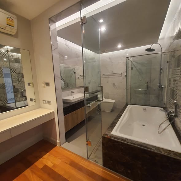 room interior and bathroom of The Fourwings Residence
