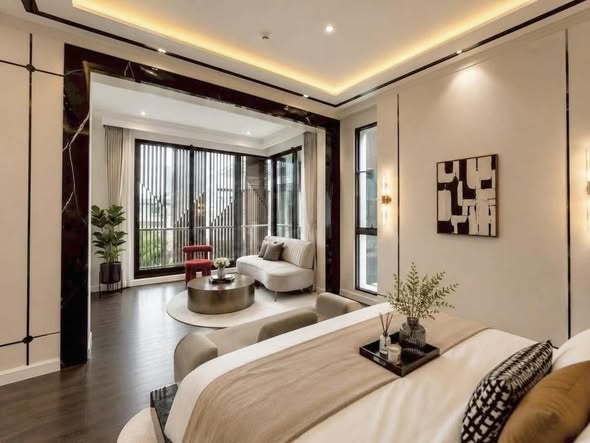 bedroom and living room of The Gentry Phatthanakan 2 เดอะ เจนทริ พัฒนาการ 2